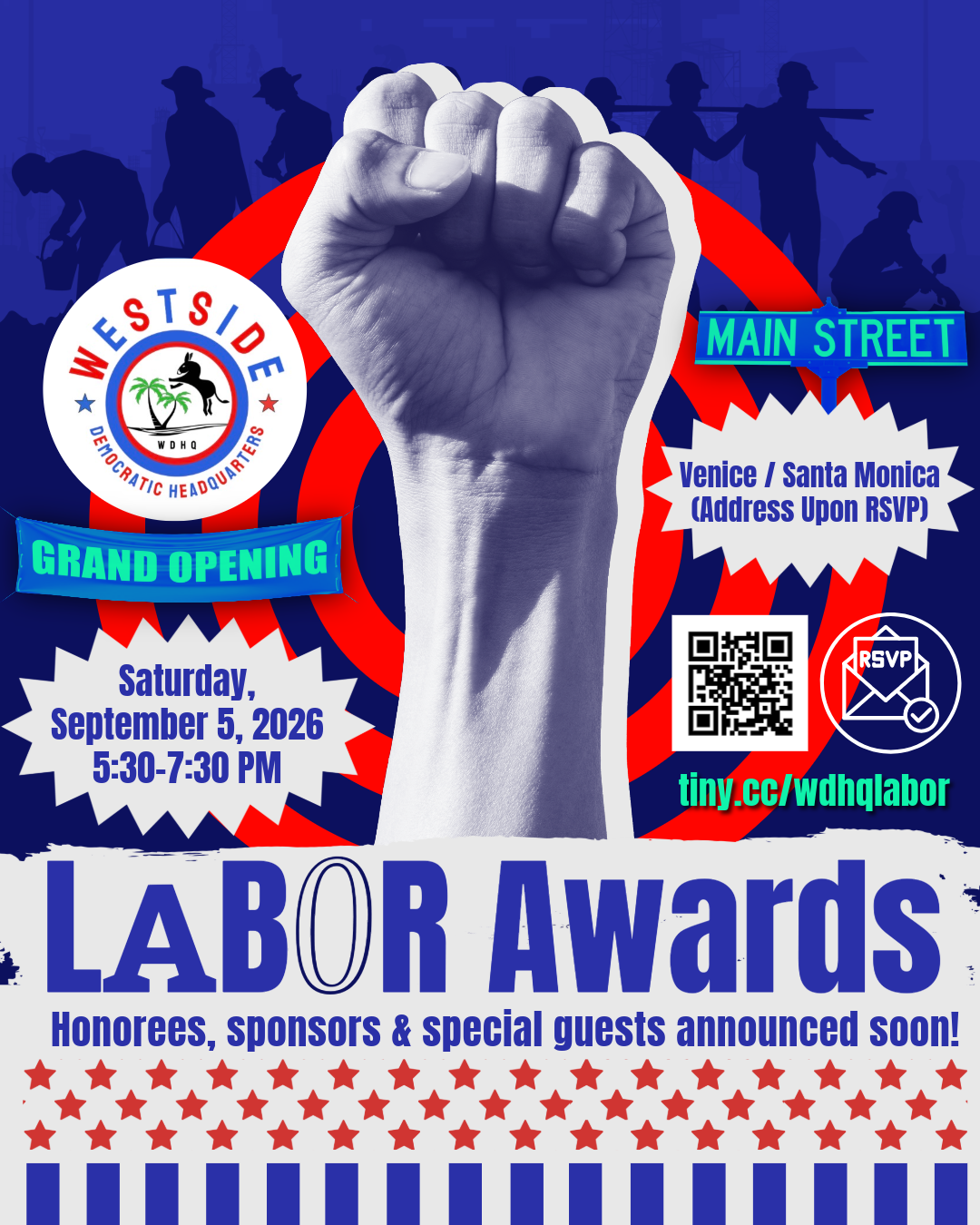 9-5-26 WDHQ midterms HQ open & Labor Awards
